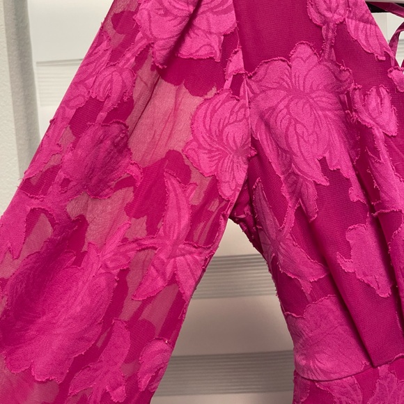 NWT Band of the free Kiss me Fuchsia Ruffle Mini Dress Size XS - Picture 8 of 9